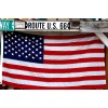 Route 66 - Arizona, Seligman - American flag